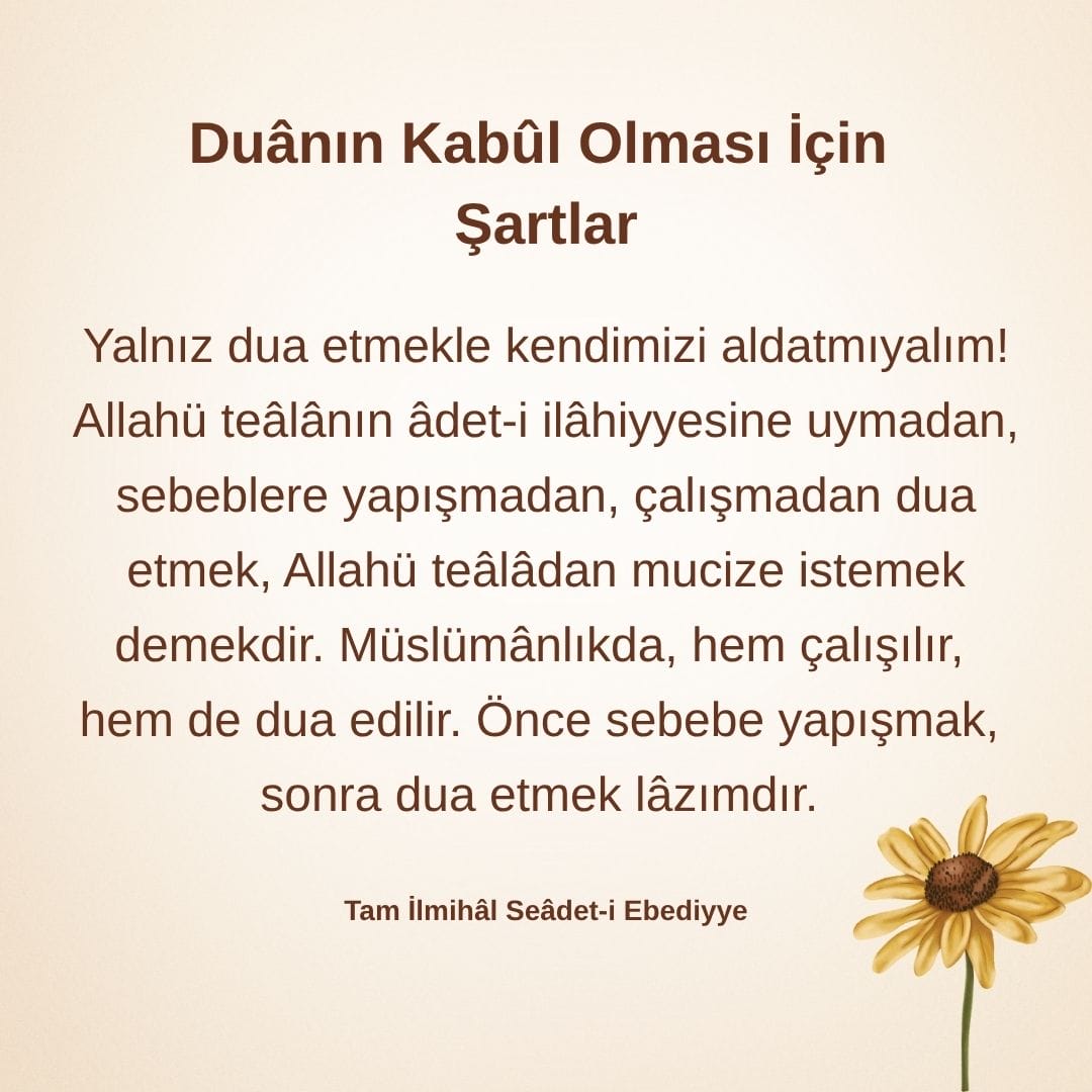 Duanın Kabul Olması İçin (9)